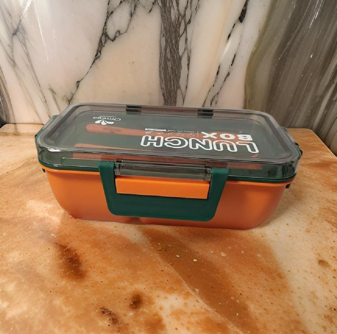 KENDY Kids Lunch Box with Spoon and Fork